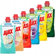 AJAX MIX Boost Floral Fiesta SET 6x1l univerzálna kvapalina na podlahy