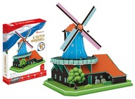 HOLANDSKÝ VETERNÝ MLÝN 3D PUZZLE CubicFun XL 2194