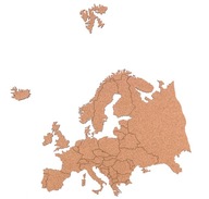 MAPA EURÓPY SAMOLEPIACI KOROK NA STENU