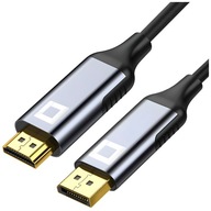 CO2 DISPLEJOVÝ KÁBEL HDMI 2.0 DP - HDMI KÁBEL FHD 240HZ 4K 60HZ HDR 2M