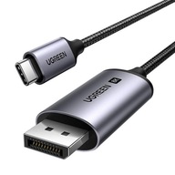 UZELENÝ KÁBEL THUNDERBOLT USB-C NA DISPLAYPORT 8K 60HZ SPLETOVÝ KÁBEL 1M