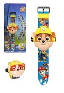 PAW PATROL RUBBLE HODINKY S LED PROJEKTOROM