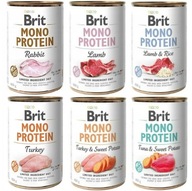 BRIT Mono Protein MIX OF FLAVORS 6x400g - sada 3 ks