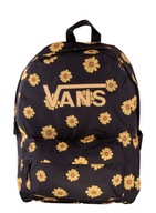 Mestský školský batoh VANS, čierne, žlté kvety, pre dievčatá a ženy