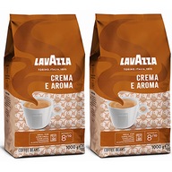 2 LAVAZZA CREMA E AROMA INTENZITA KÁVOVÝCH ZRNKOV 8/10 ARABICA ROBUSTA!