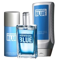 Sada AVON Individual Blue Parfum + Sprej + Gél