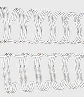 Hrebene drôtené 11mm 100 kusov OPUS biely 122042