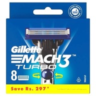 Gillette Mach3 Turbo (8 ks) Vymeniteľné vložky čepele