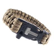 Survival Bushmen 3m náramok Coyote Paracord