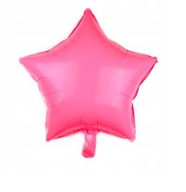 FÓLIOVÝ BALÓN STAR PINK PASTEL 45 cm balenie 50 kusov