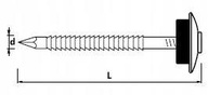 Oceľový klinec GUNNEBO 250ks RAL 7024 4,8x35mm