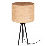 STOLNÁ STOLNÁ LAMPA, STOJÍK, RATTAN, RATTAN