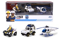 Sada policajných vozidiel Dickie Toys 3 ks.