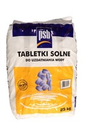 SOĽNÉ SOĽNÉ TABLETY Zmäkčovač vody 25KG