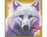 Diamantová mozaika 30x30 Wolf