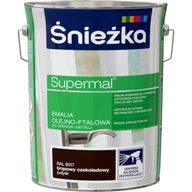 Śnieżka Supermal Aftalic enamel 5l Hnedá čokoláda