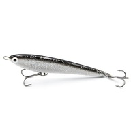 Wobler Herring svetlý 9 cm čierno/strieborné trblietky