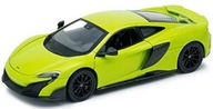 McLaren 675 LT Coupe zelený kovový model Welly 1:24