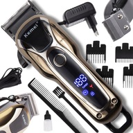 KEMEI KM-1990 BARBER Akumulátorový strihač vlasov USB LCD