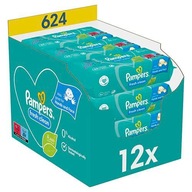 PAMPERS FRESH CLEAN vlhčené obrúsky 12 x 52 kusov