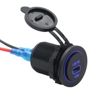 Rýchla 45W PD Type-C USB nabíjačka do auta