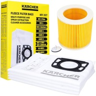 4x ORIGINÁLNE TAŠKY KARCHER PRE WD 3.200 MV 2 MV 3 SE 4001 + NÁHRADNÝ FILTER