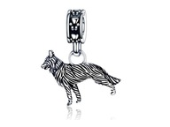 SILVER BEAD CHARMS KORÁLKY WILCZEK WOLF WOLF