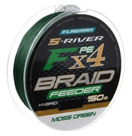 FLAGMAN Braid S-RIVER HYBRID F4 FEEDER BRAID MOSS GREEN 150m 0,16mm