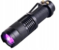 ZD75A TAKTICKÁ BATERKA NABÍJANÁ LED ZOOM UV LED TESTER NA FALŽOVANIE BANKOVIEK