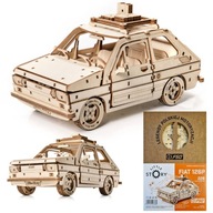 Malý príbeh drevené puzzle 3D model auta - FSO Fiat 126P Maluch