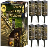 6x PRETVORENÁ SOLÁRNA LAMPA DEKORATÍVNA LED ZÁHRADNÁ SÚPRAVA 6 XXL