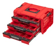 QBRICK PRO Drawer 3 Toolbox ČERVENÉ zásuvky