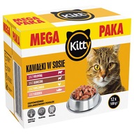 Kitty mokré krmivo pre mačky, mix príchutí, 1,2 kg