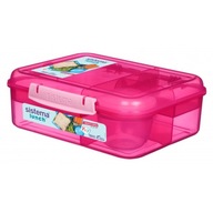 Sistema Lunchbox Bento Box 1650ml ružový