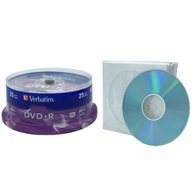 DVD Verbatim DVD+R 4,7 GB 25 ks + balenie