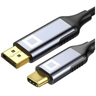 USB-C DISPLEJ PORT KÁBLOVÝ ROZBOČOVAČ USB TYP C DP 8K 60HZ 2M