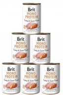 Brit Mono Protein Morčacie & Sladké zemiaky 6x400g