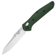 Benchmade zatvárací nôž Osborne CPM-S30V - Zelený hliník s klipom