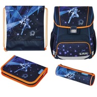 Set školského batohu Herlitz Loop Galaxy Game 16l