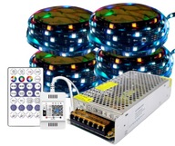 Set RGB LED pásika s dúhovým efektom WiFi muzikál 20m