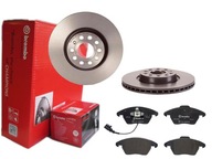 BREMBO PREDNÉ DISKY, DESTIČKY, SKODA SUPERB II, 312MM