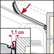 Tesnenie pre markízu pre obytný automobil Rain Guard S - Fiamma