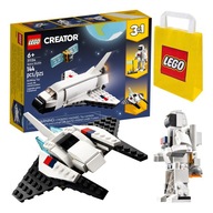 LEGO Creator 3 v 1 – raketoplán, loď alebo astronaut (31134) + taška