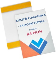 FÓLIOVÝ VRECKOVÝ RÁM NA PLAKÁT S AKRYLÁTOVOU PÁSKOU 19 MM - A4 VERTIKÁLNE - 10 KS