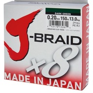 Daiwa J-Braid Dark Green 0,06 mm 150 m