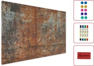 Magnetická tabuľa RUST CORROSION 60x40cm + sada