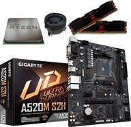 GIGABYTE A520M S2H + RYZEN 5 3600 + 16 GB 3200 MHz