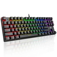 Mechanická klávesnica PICTEK 27 RGB LED podsvietenie Antighost Waterproof