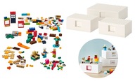 LEGO kocky IKEA BYGGLEK 201 ks + krabica 3 ks