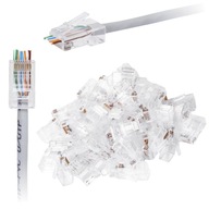 RJ45 CAT.5e 8P8C SIEŤOVÝ PLUG-IN (100 ks)